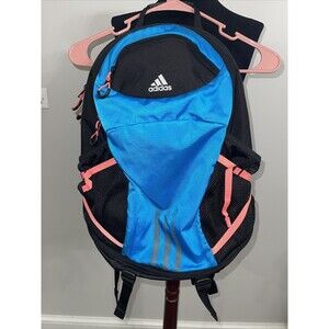 18" Adidas Climaproof Backpack Blue Black Pink